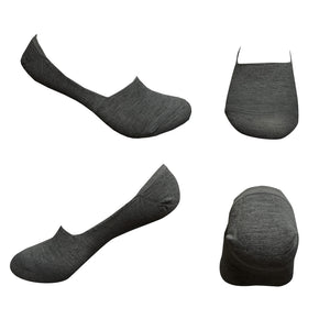Undeez 5 Pack Secret Socks Charcoal Melange