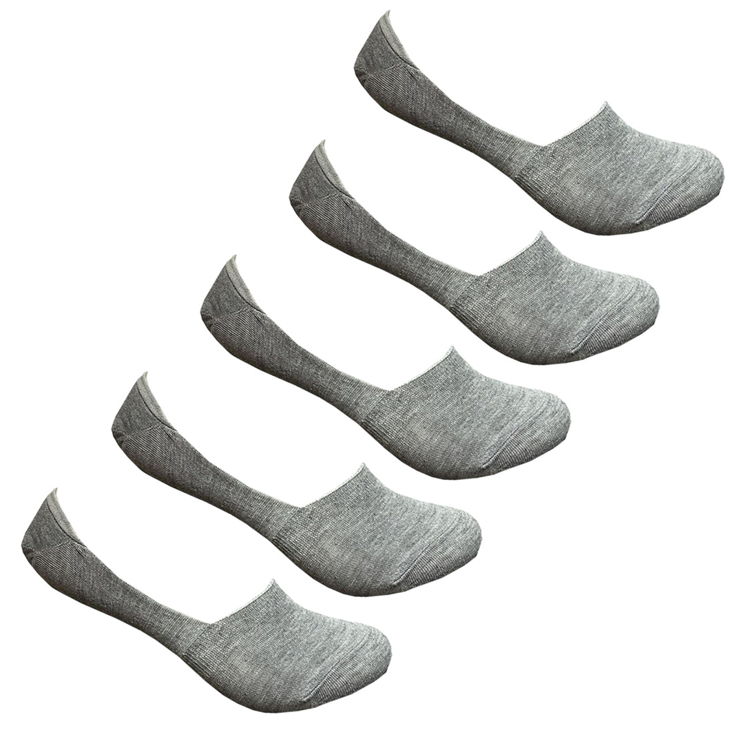 Undeez 5 Pack Secret Socks Grey Melange