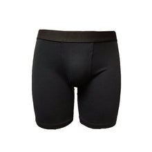 Load image into Gallery viewer, Undeez Solid Black Longer Length Boxer
